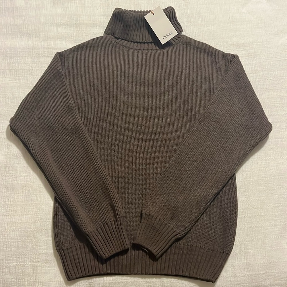Quince Thick Knit Turtle Neck Sweater